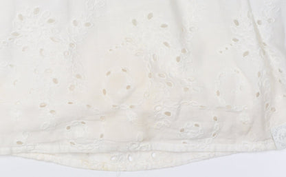 Superdry Women's White A-Line Dress Size 6