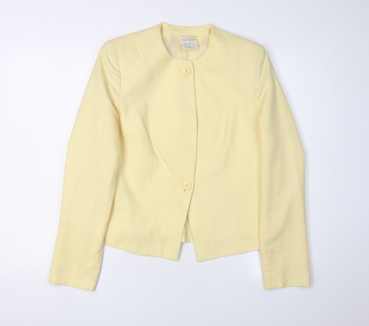 Womens UK Size 12 Alexon Regular Yellow Blazer