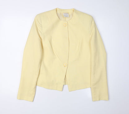 Womens UK Size 12 Alexon Regular Yellow Blazer