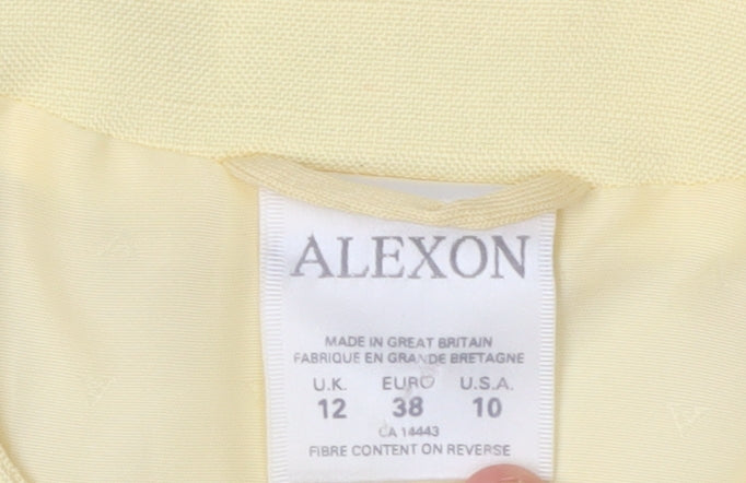 Womens UK Size 12 Alexon Regular Yellow Blazer