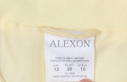 Womens UK Size 12 Alexon Regular Yellow Blazer