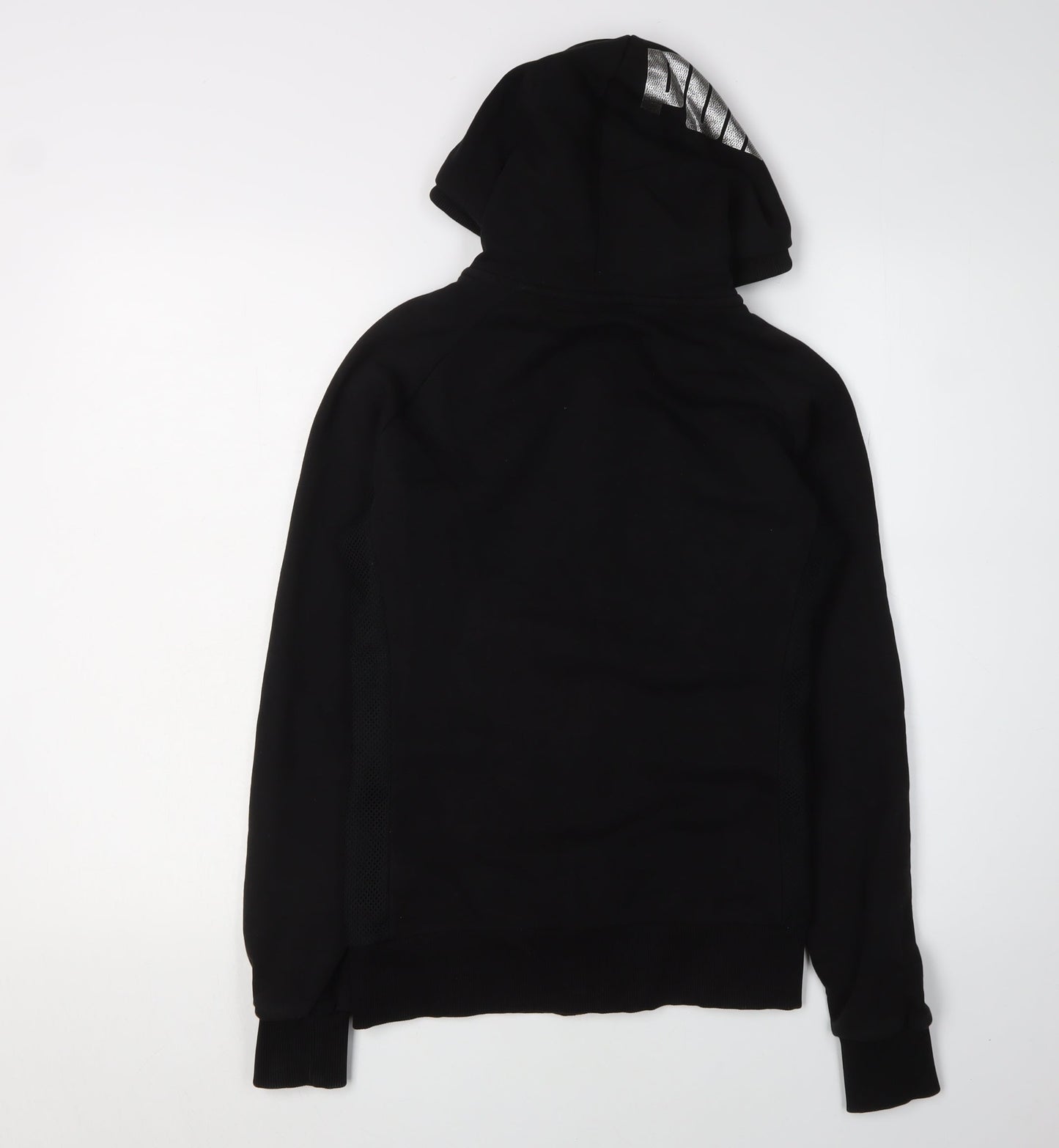 Puma Black Women's Full Zip Hoodie Size 10 with Logo Details