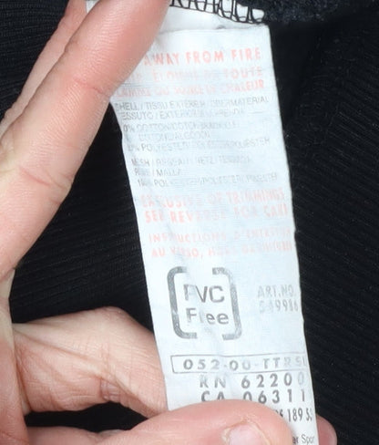 Puma Black Women's Full Zip Hoodie Size 10 with Logo Details