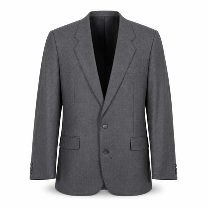 Dunn & Co Men's Grey Wool Blazer, 40R, Classic Style