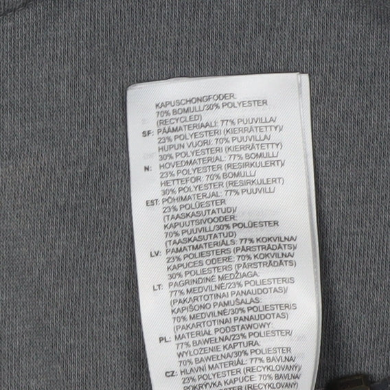 Adidas Boys Grey Full Zip Hoodie 11-12 Years