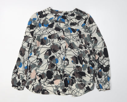 Womens UK Size 8 Jigsaw Multicoloured Basic Blouse