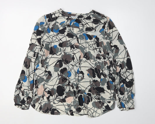 Womens UK Size 8 Jigsaw Multicoloured Basic Blouse