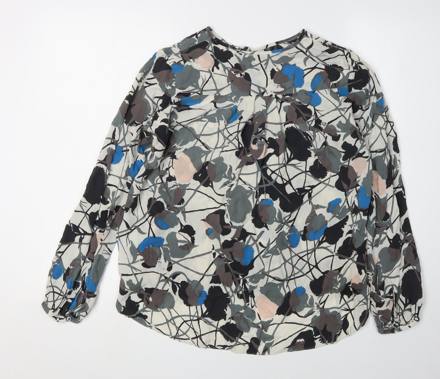 Womens UK Size 8 Jigsaw Multicoloured Basic Blouse