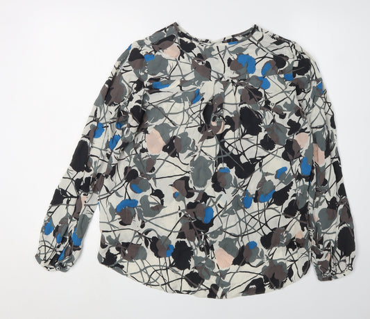 Womens UK Size 8 Jigsaw Multicoloured Basic Blouse