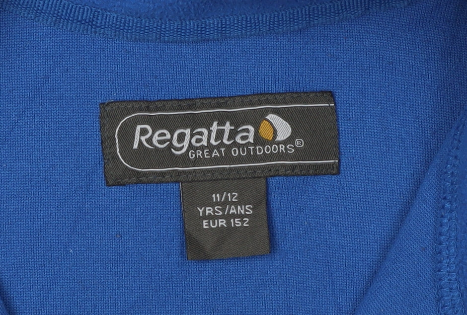Regatta Boys Blue Fleece 1/4 Zip Sweatshirt 11-12 Years