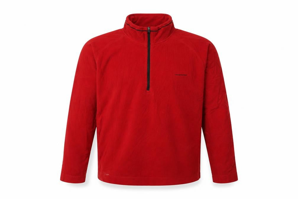 Mens UK Size M Craghoppers Red 1/4 Zip Sweatshirt