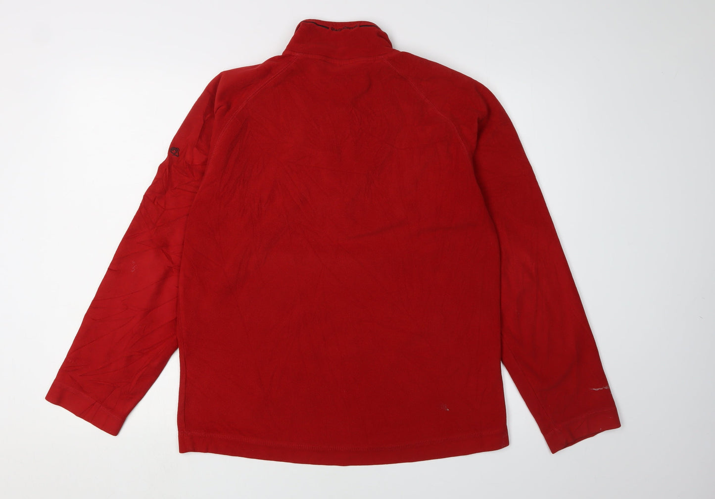 Mens UK Size M Craghoppers Red 1/4 Zip Sweatshirt