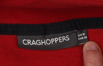 Mens UK Size M Craghoppers Red 1/4 Zip Sweatshirt