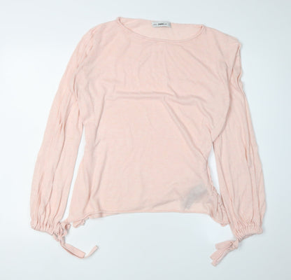 Womens UK Size M Zara Pink Pullover Jumper