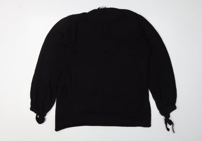 Womens UK Size M Zara Black Pullover Jumper