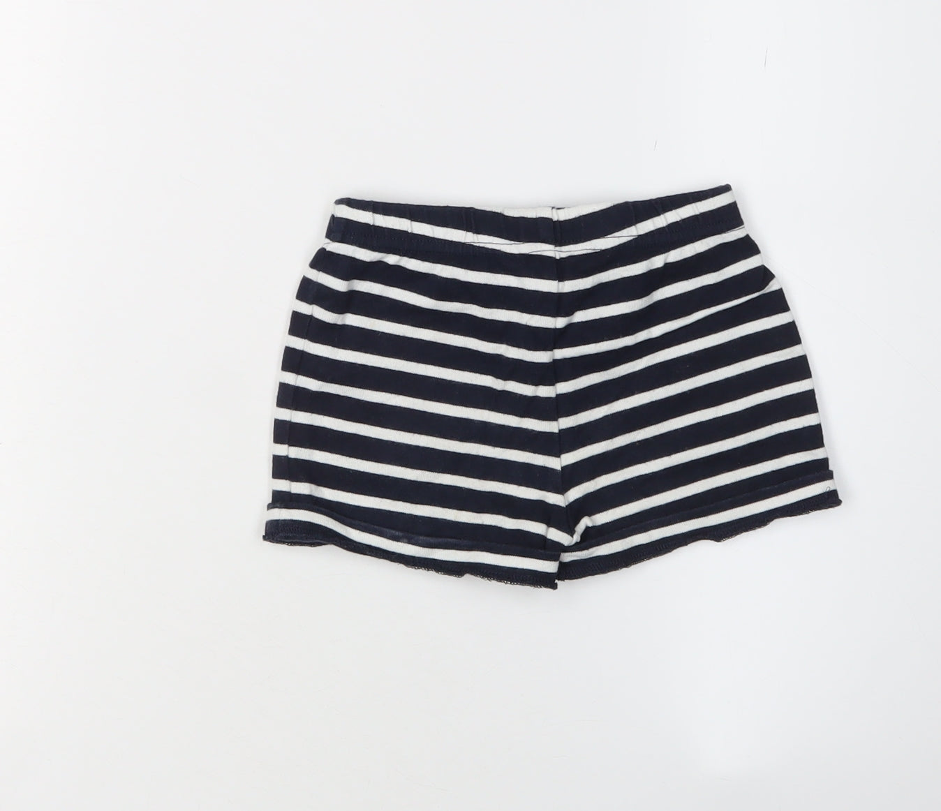 Joules Girls' Black Striped Sweat Shorts, 5-6 Years