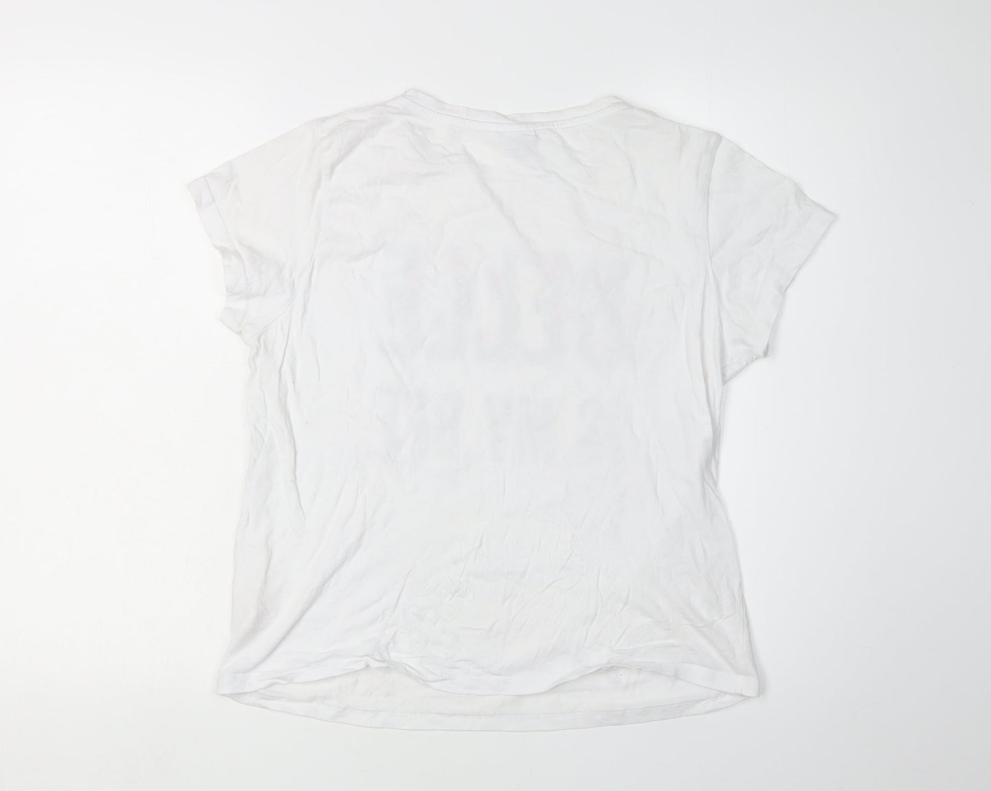 Womens UK Size 14 Disney White  T-Shirt