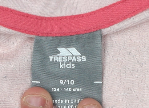 Trespass Girls Pink Hoodie - Full Zip, 9-10 Years
