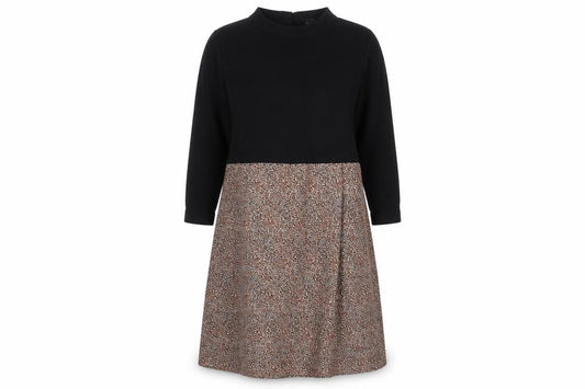 Front view of COS Women's Multicoloured Midi A-Line Dress XS