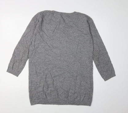 Womens UK Size 12 Marks and Spencer Grey Pullover Jumper