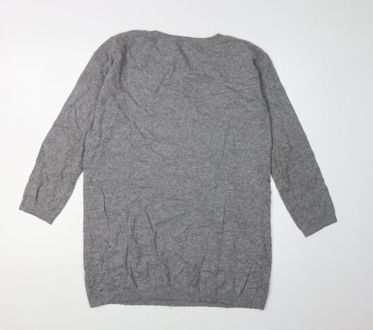Womens UK Size 12 Marks and Spencer Grey Pullover Jumper