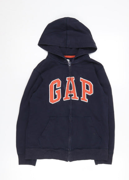 GAP Kids Boys Blue Full Zip Hoodie L 10-11 Years