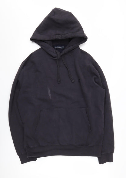 Mens UK Size L French Connection Black Pullover Hoodie