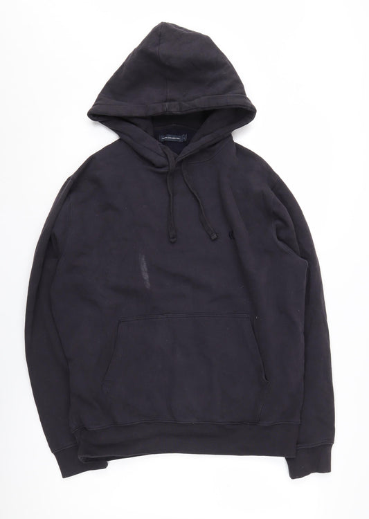 Mens UK Size L French Connection Black Pullover Hoodie