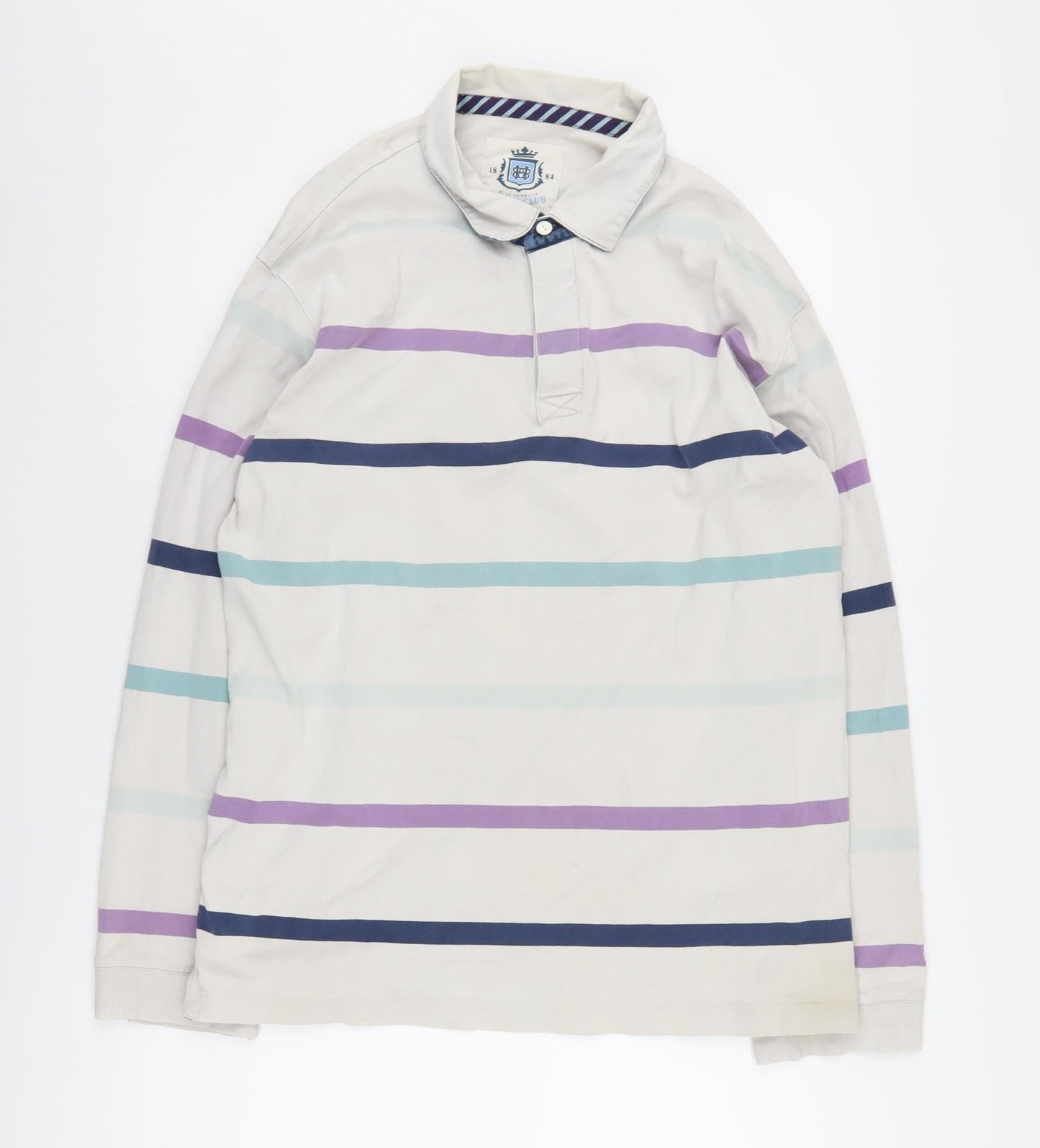 Marks and Spencer Men's Multicoloured Stripe Polo L