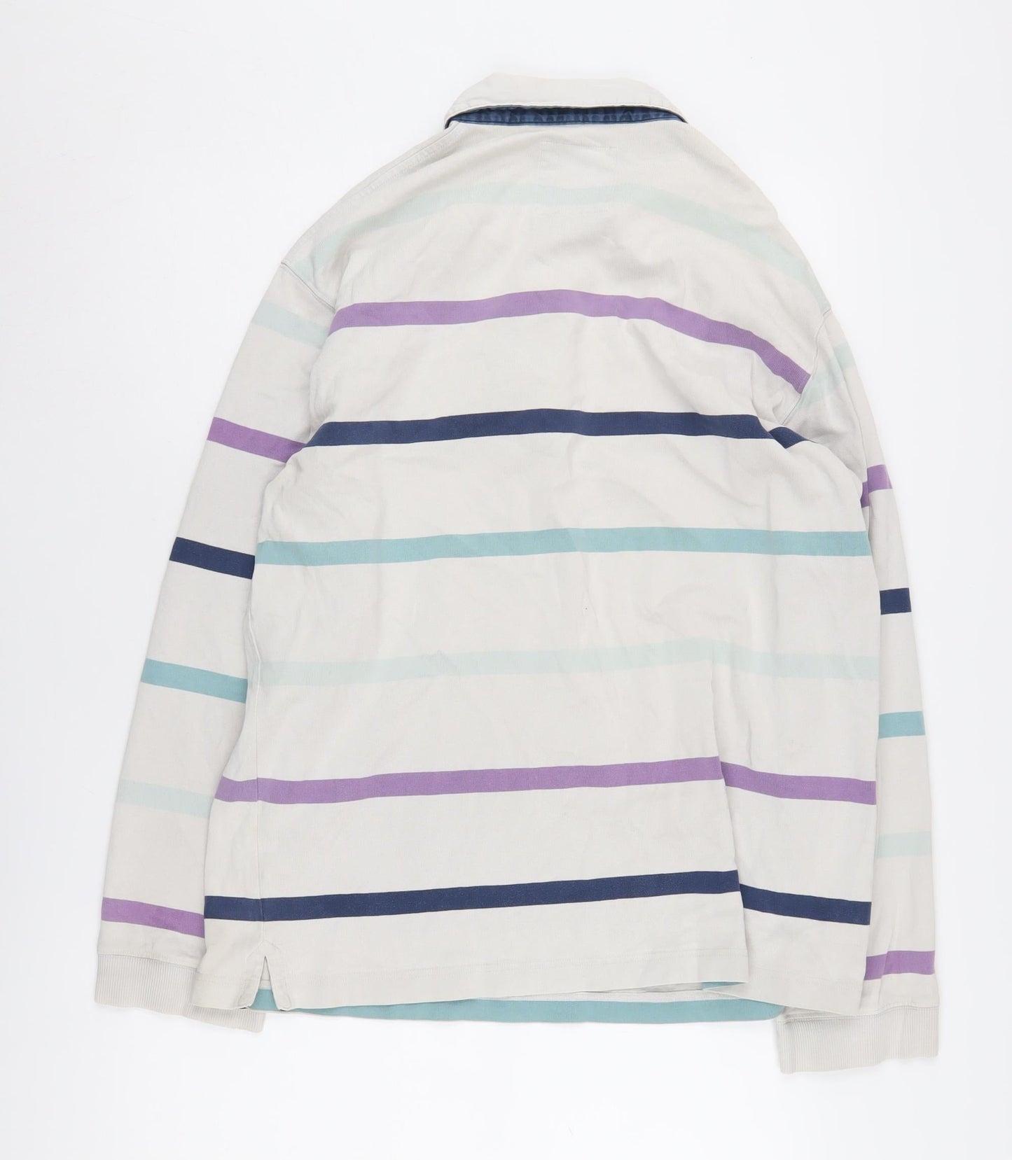 Marks and Spencer Men's Multicoloured Stripe Polo L