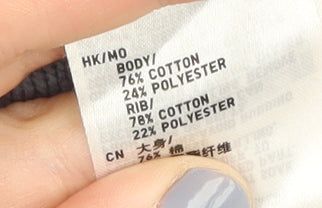 Close-up detail of Uniqlo Disney Grey Pullover Sweatshirt - Mickey Design - L