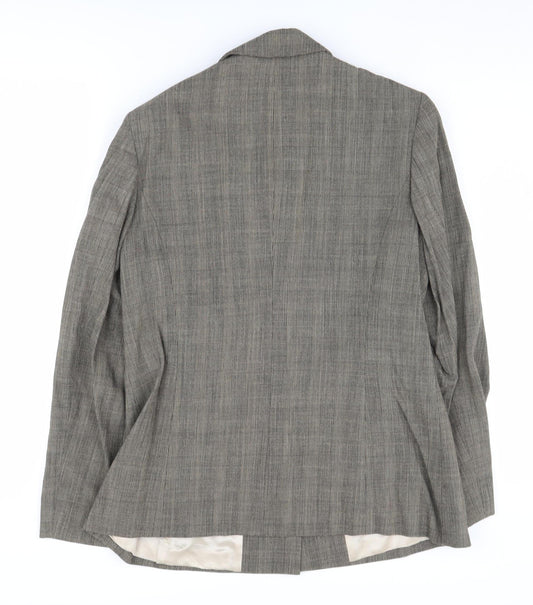Austin Reed Women's Grey Check Blazer, Size 12