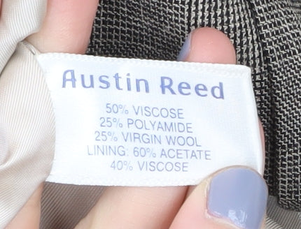 Austin Reed Women's Grey Check Blazer, Size 12