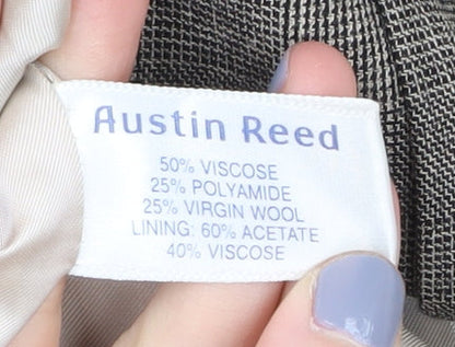 Austin Reed Women's Grey Check Blazer, Size 12