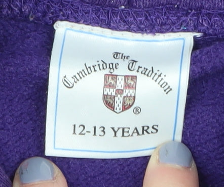 The Cambridge Tradition Purple Girls Hoodie 12-13 Years