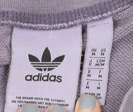 Adidas Unisex Purple Pullover Sweatshirt M
