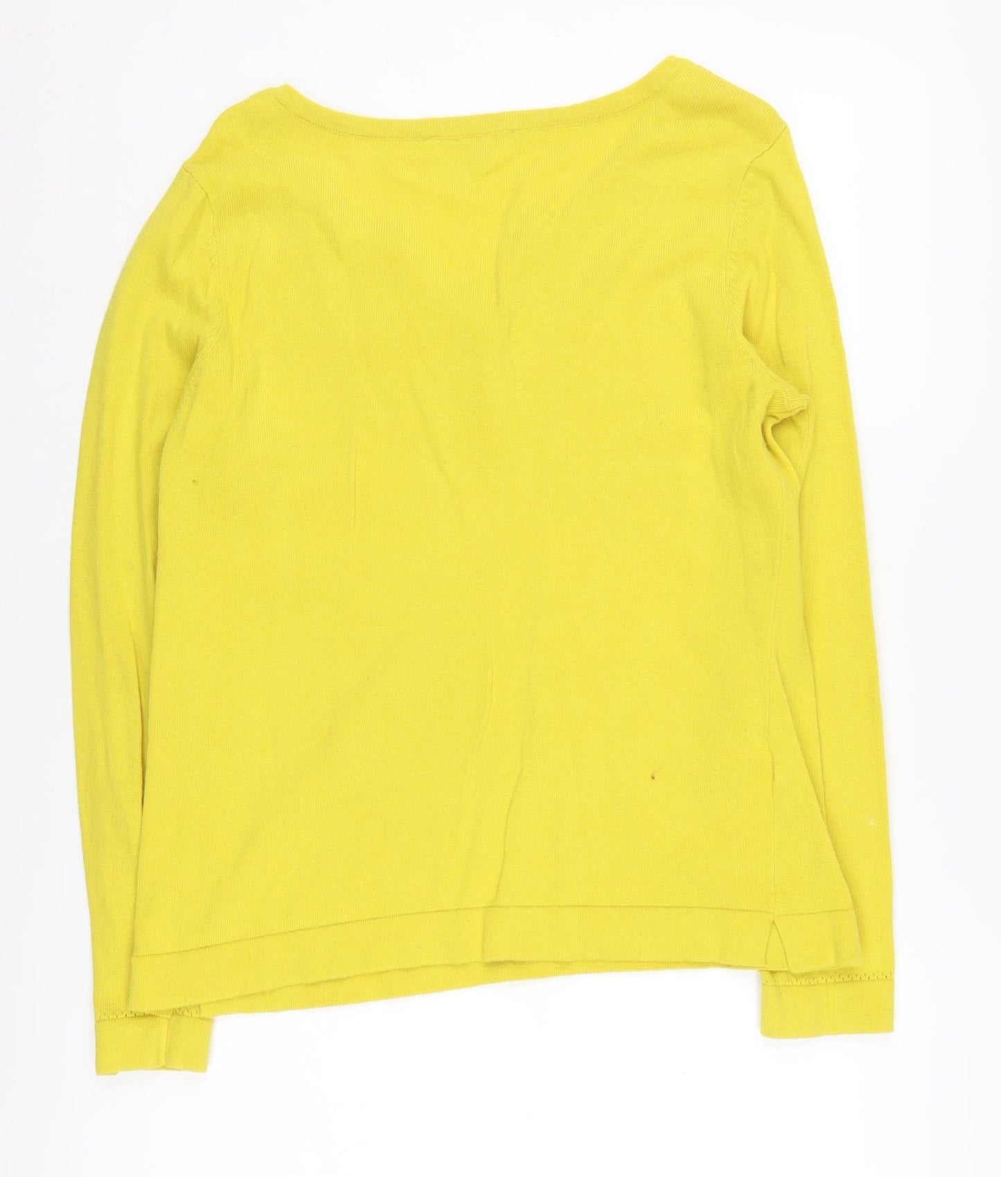 Laura Ashley Women’s Yellow Henley Jumper, UK 14