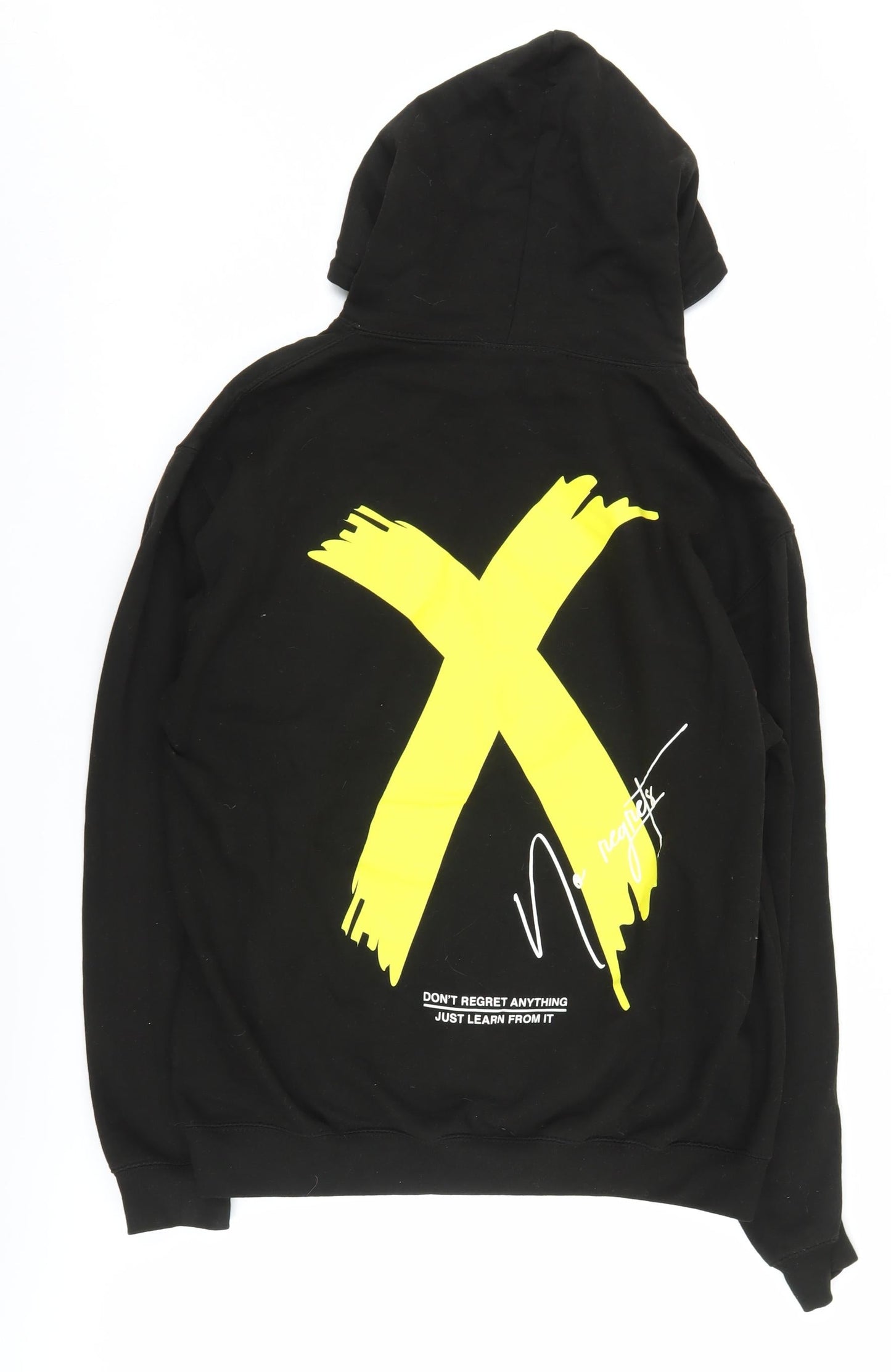 Saffy B Unisex Black Graphic Hoodie, Size L