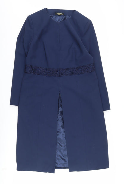 Changes by Together Women's Blue Long Overcoat Size 14