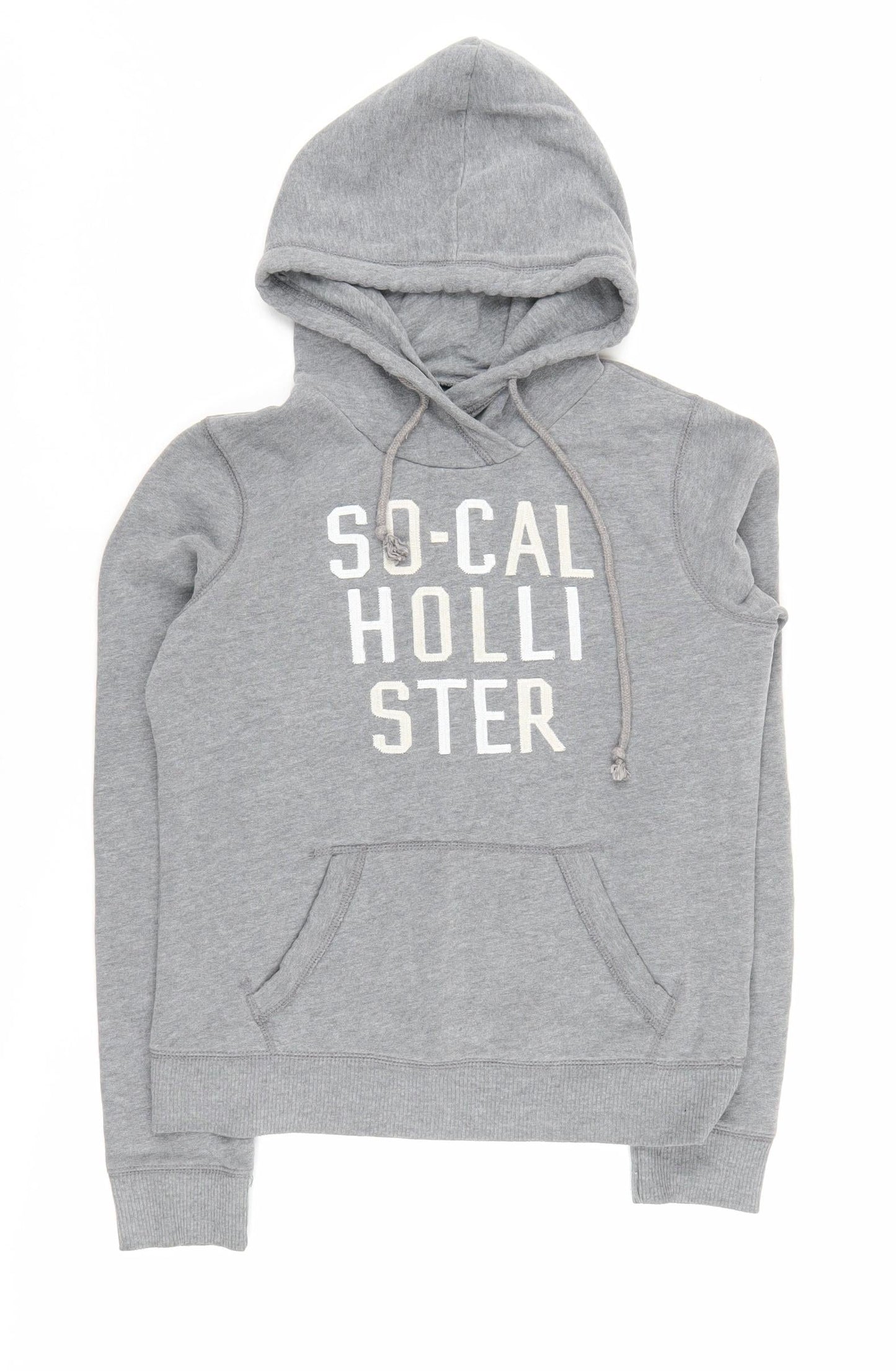 Hollister Women’s Grey Hoodie Size S with Logo