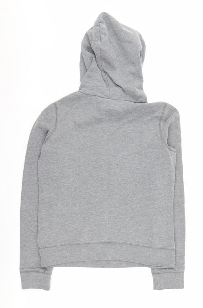 Hollister Women’s Grey Hoodie Size S with Logo