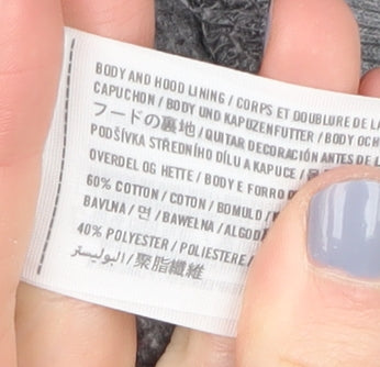 Hollister Women’s Grey Hoodie Size S with Logo