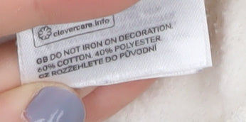 H&M Women's Ivory Friends Pullover Sweatshirt XS