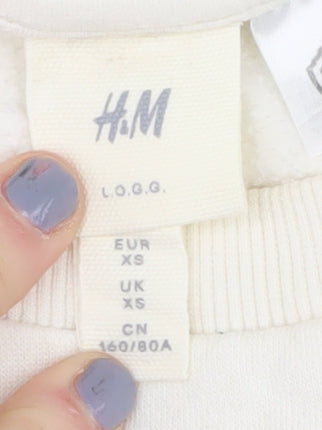 H&M Women's Ivory Friends Pullover Sweatshirt XS