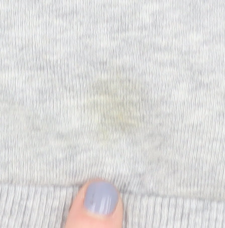 H&M Women's Grey Embroidered XS Sweatshirt