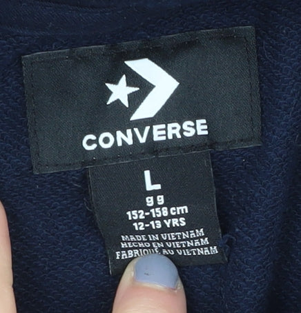 Converse Boys Blue Full Zip Hoodie - Size 12-13 Years