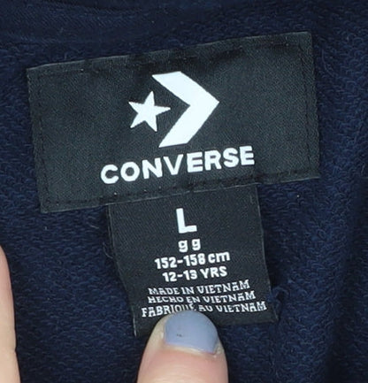 Converse Boys Blue Full Zip Hoodie - Size 12-13 Years