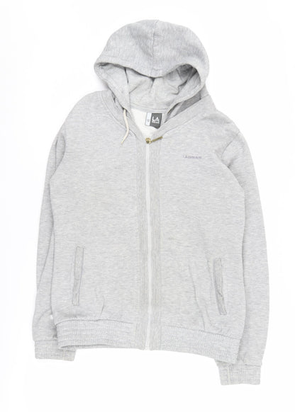 Womens UK Size 12 LA Gear Grey Full Zip Hoodie