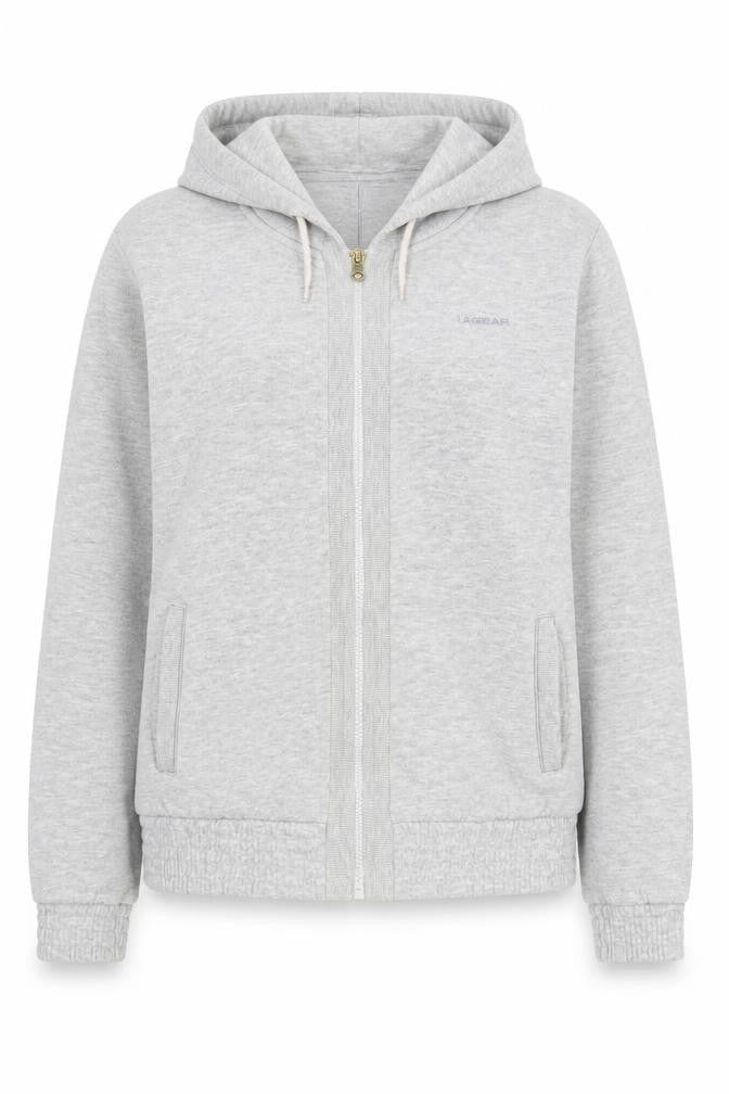 Womens UK Size 12 LA Gear Grey Full Zip Hoodie