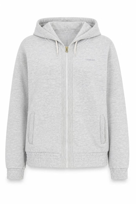 Womens UK Size 12 LA Gear Grey Full Zip Hoodie